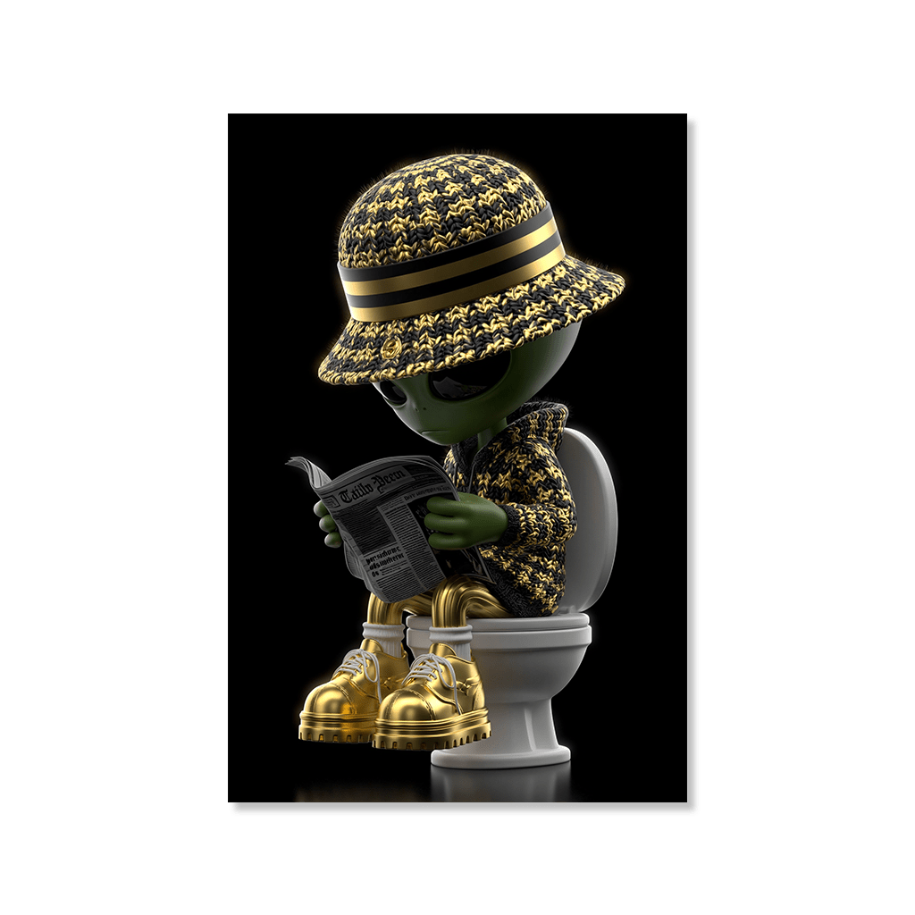 Alien beim Zeitungslesen II by Catill - Affengeile Bilder