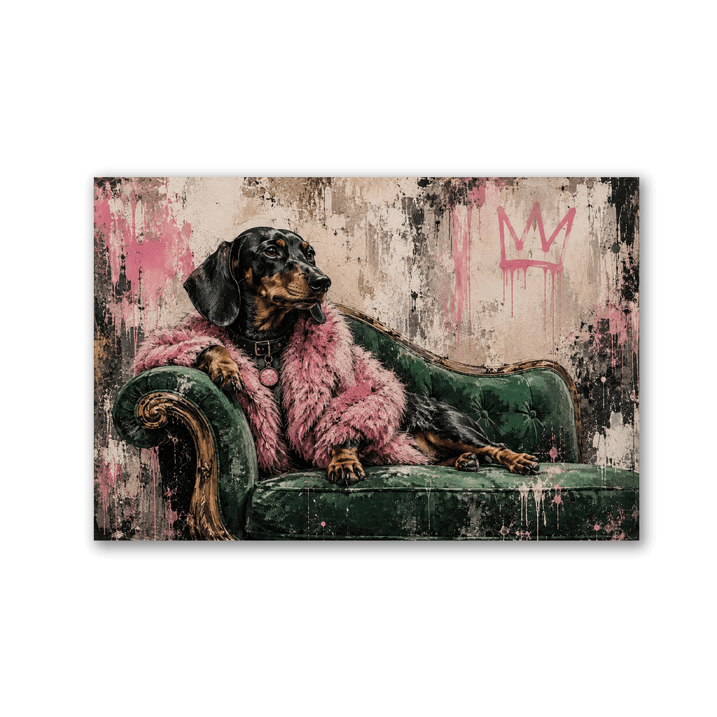 Fashion Dackel x Streetart Grafitti by Mark Matthews - Affengeile Bilder