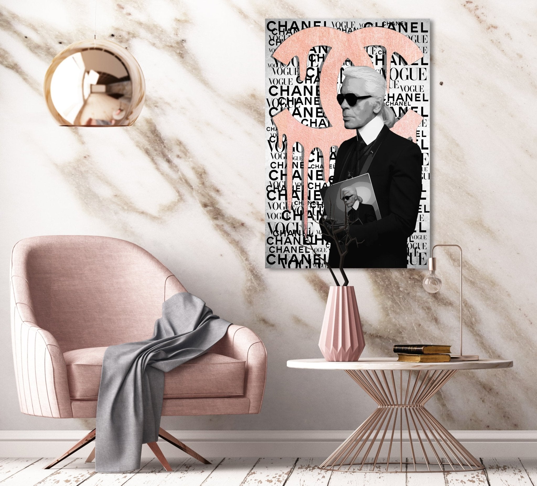 KARL BRAND by RS Artist Rosé auf Acryl - Affengeile Bilder