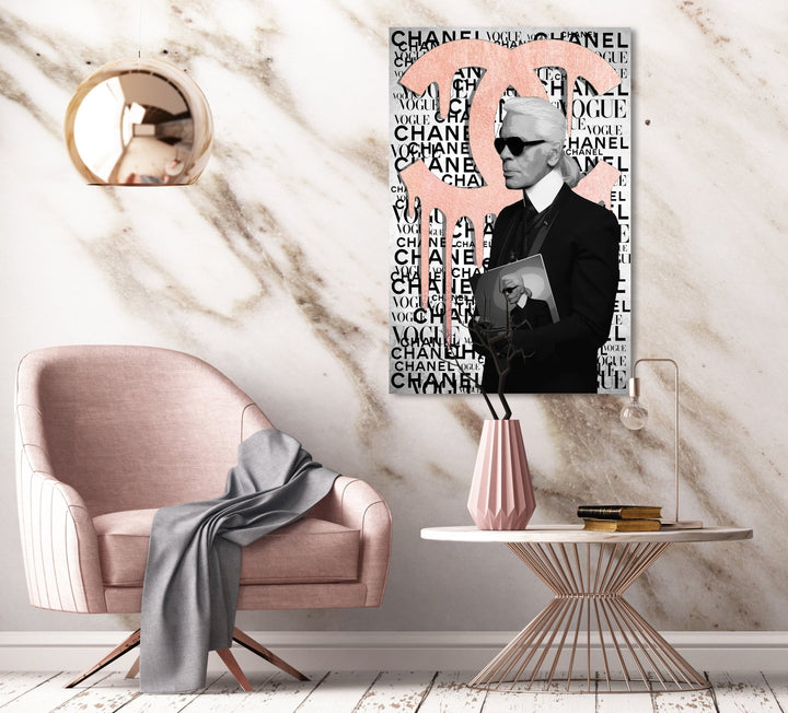 KARL BRAND by RS Artist Rosé auf Acryl - Affengeile Bilder