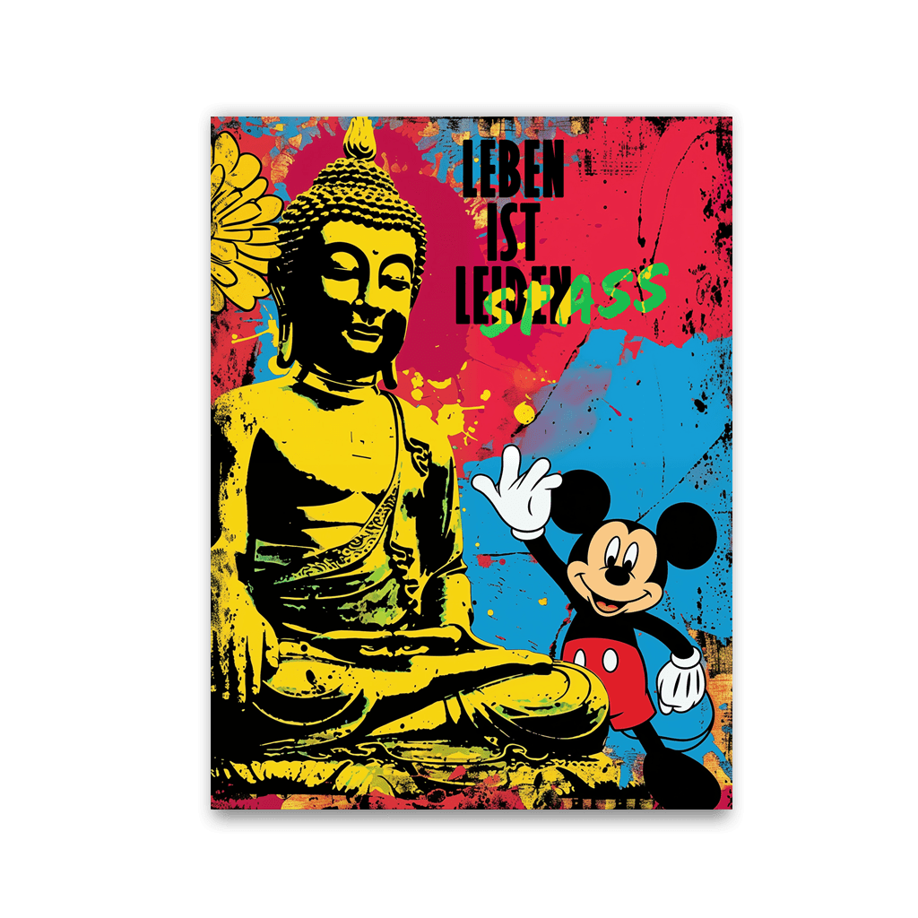 Leben ist Spass Buddha by Frank Daske - Affengeile Bilder
