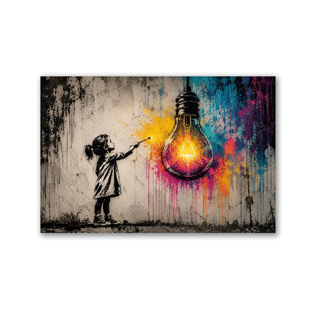 Light up your Dreams x Streetart by Mark Matthews - Affengeile Bilder