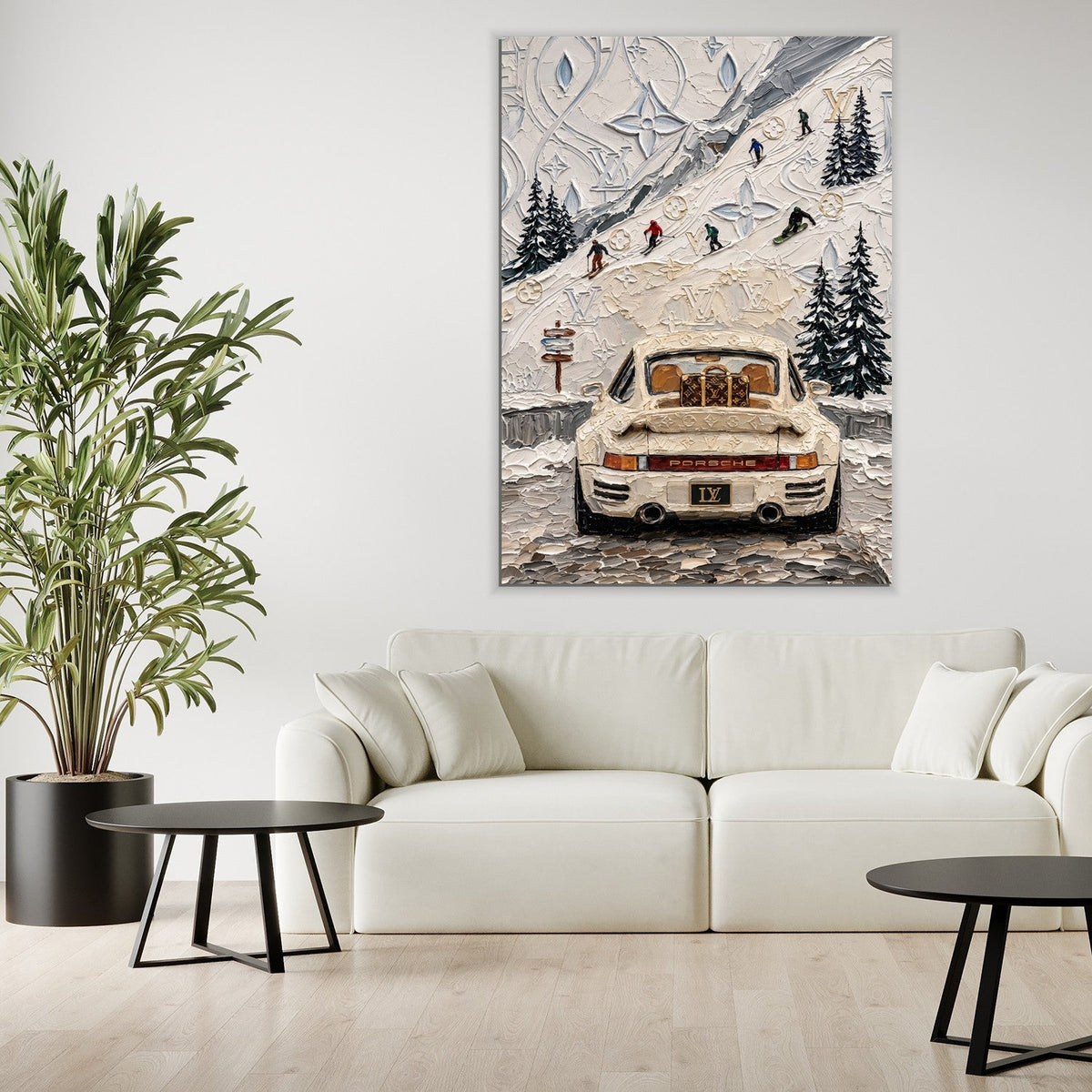 lv porsche winter spachtel by daveschloffiart - Affengeile Bilder