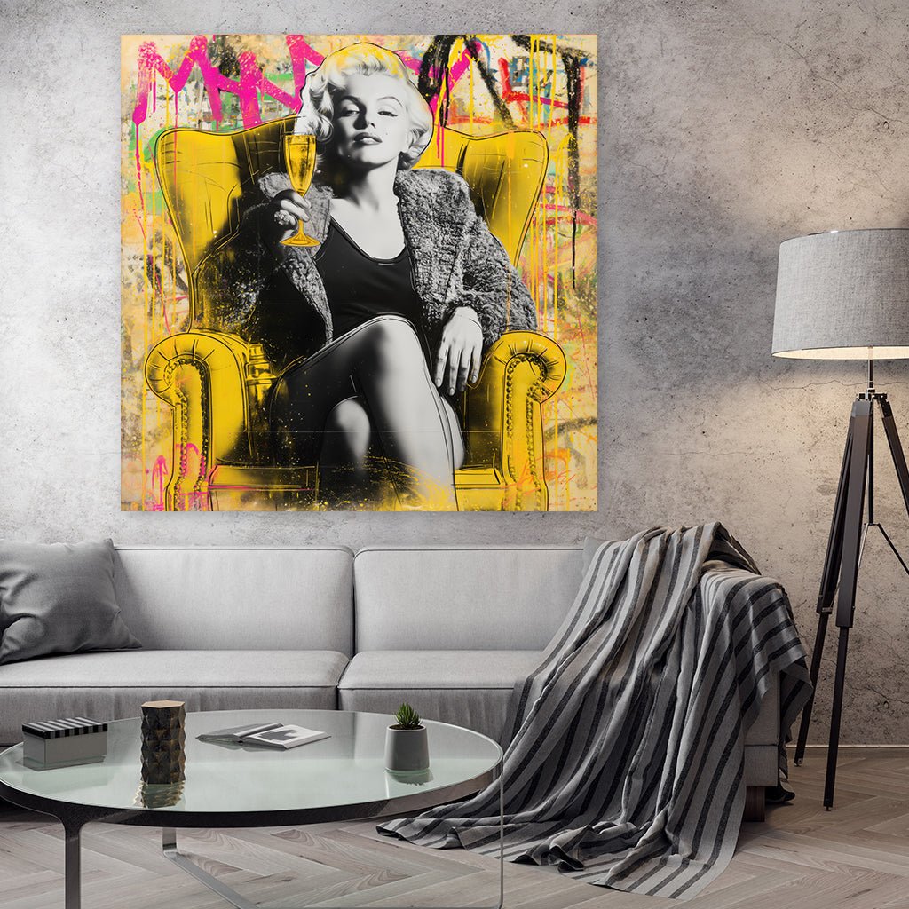 Marilyn Monroe - Pop Art Portrait by Frank Daske - Affengeile Bilder