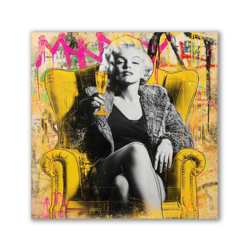 Marilyn Monroe - Pop Art Portrait by Frank Daske - Affengeile Bilder