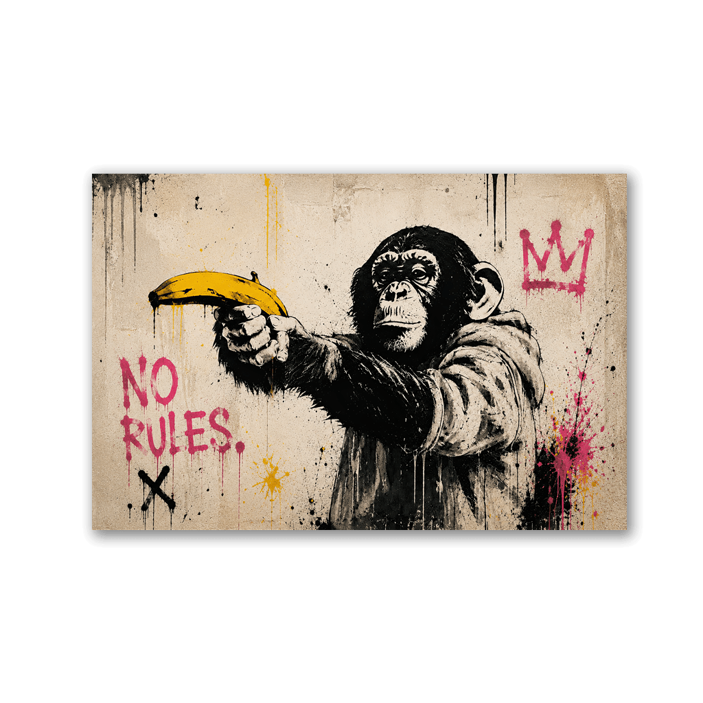 No Rules Monkey x Streetart by Mark Matthews - Affengeile Bilder