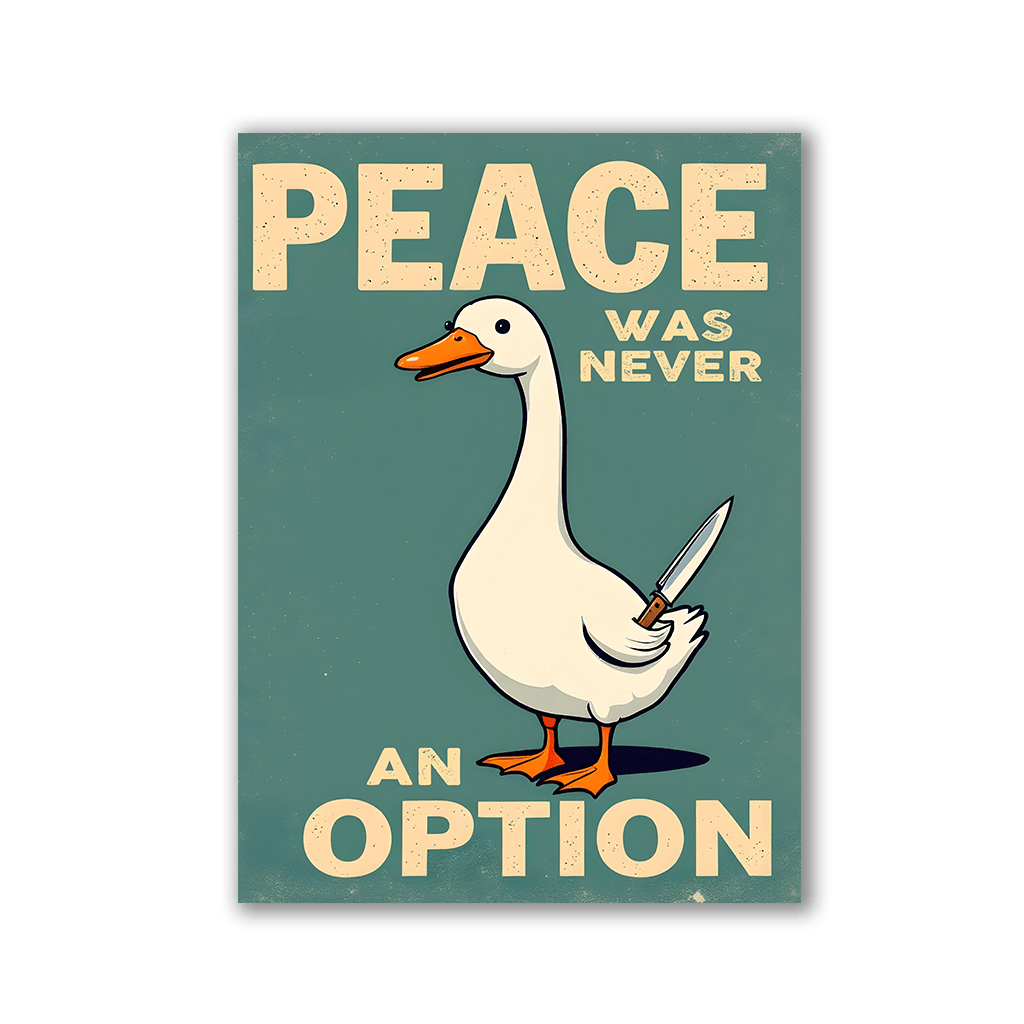Peace Was Never An Option by Zenzdesign - Affengeile Bilder