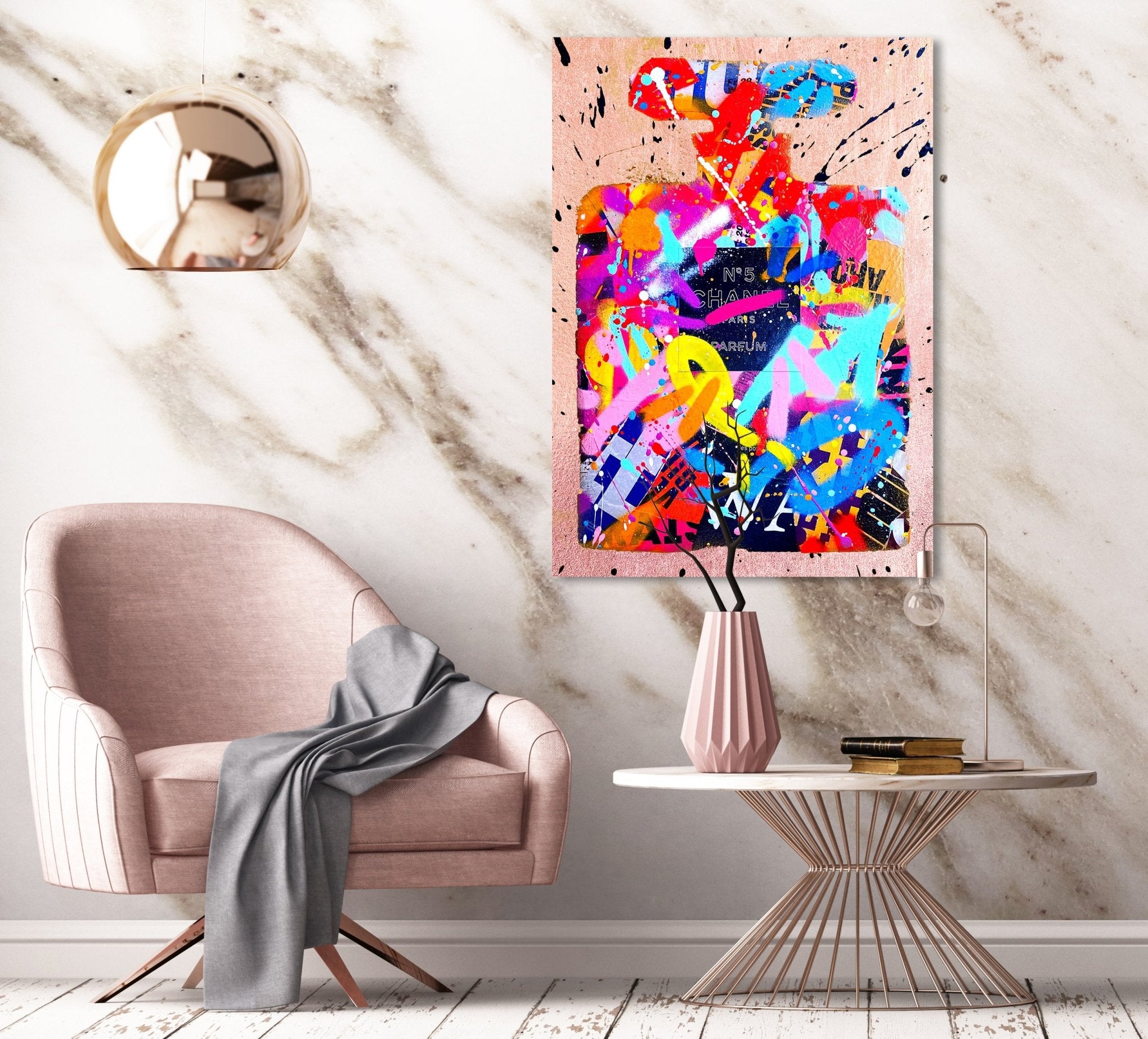 ROSÈ FRAGRANCE by RS Artist Rosé auf Acryl - Affengeile Bilder