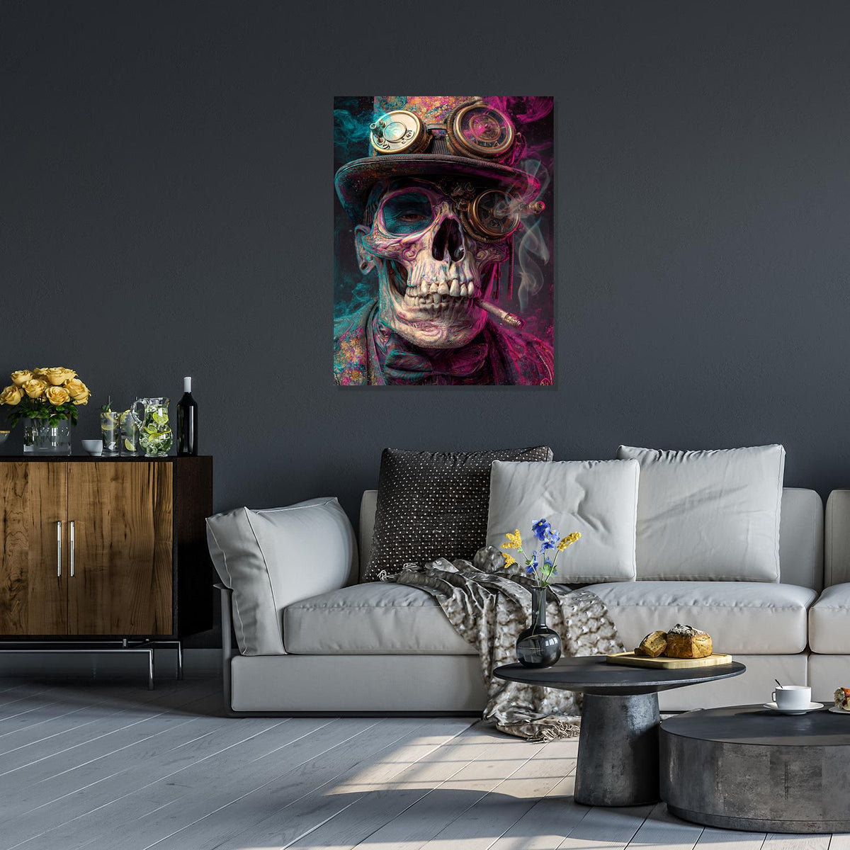 Steampunk Skull Portrait I by Catill - Affengeile Bilder