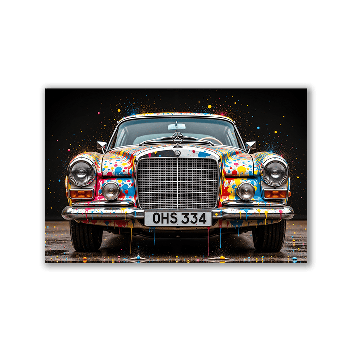 Street Art Benz by Adrian Vieriu - Affengeile Bilder