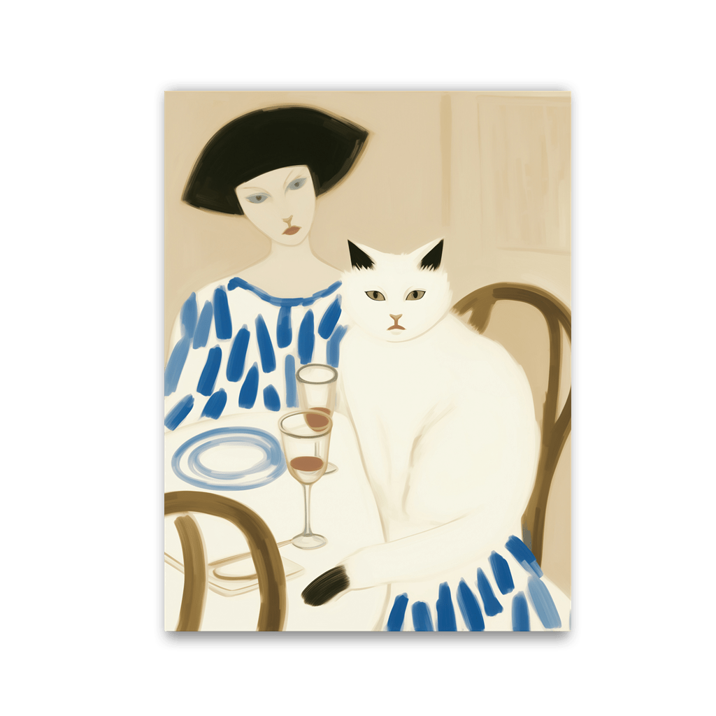 Woman with White Cat by Frank Daske - Affengeile Bilder