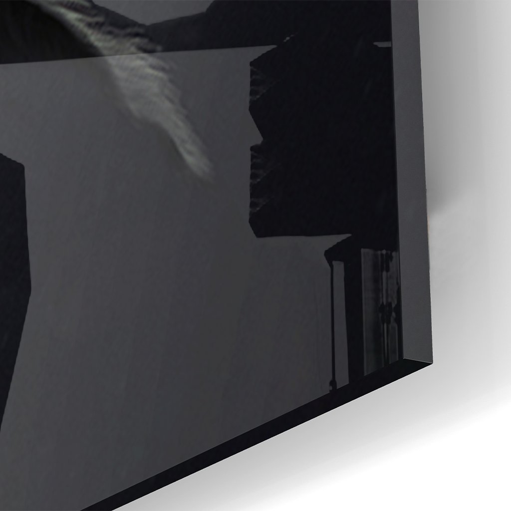 Nahaufnahme einer Ecke um das Acryl zu zeigen