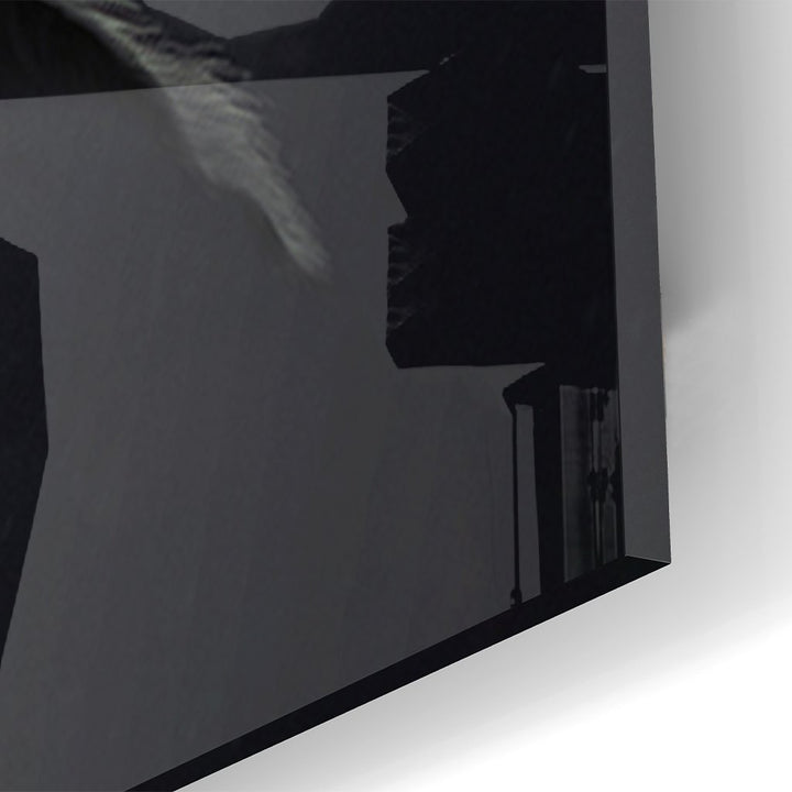 Nahaufnahme einer Ecke um das Acryl zu zeigen