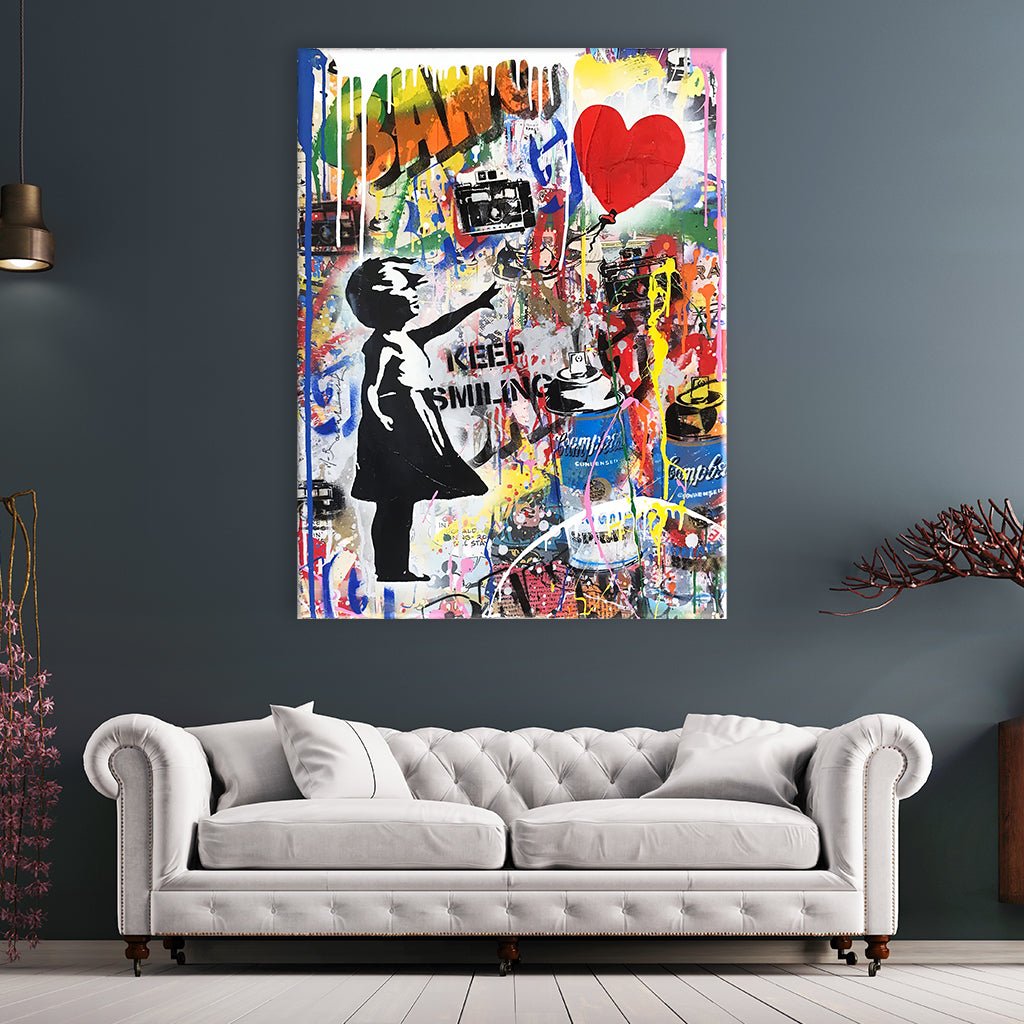 Balloon Art Girl by Banksy - Affengeile Bilder