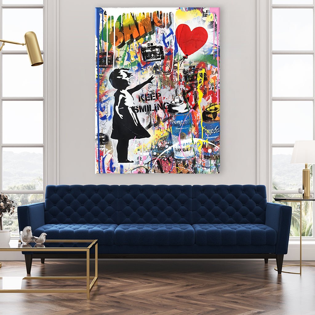 Balloon Art Girl by Banksy - Affengeile Bilder
