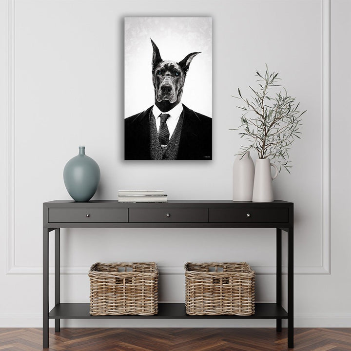 "Black dog Portrait" by Mr. Underdott - Affengeile Bilder