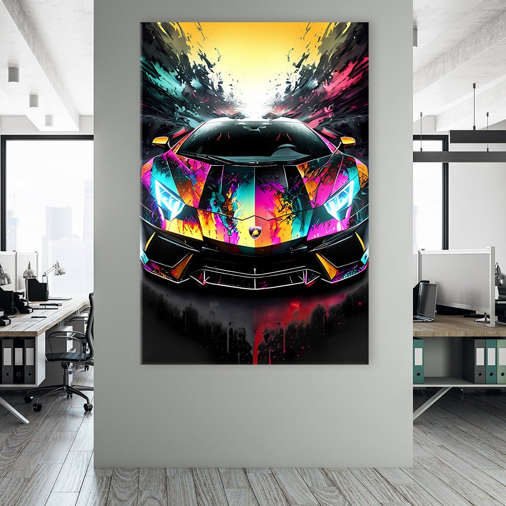 Colorful Lambo No2 by Adrian Vieriu - Affengeile Bilder