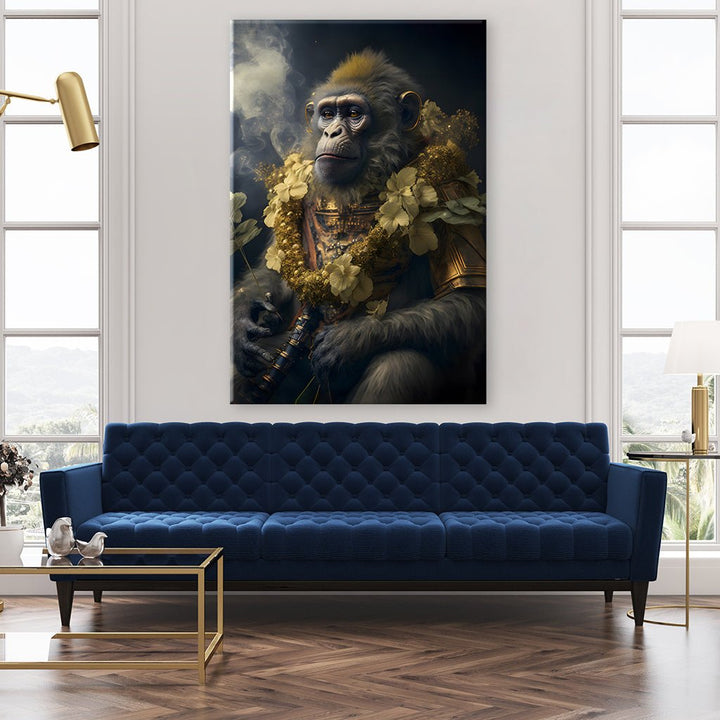 Flower Warrior Monkey by Juliano de Araujo - Affengeile Bilder