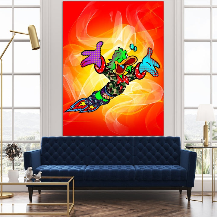 "Flying Duck" by Sean Flores - Affengeile Bilder