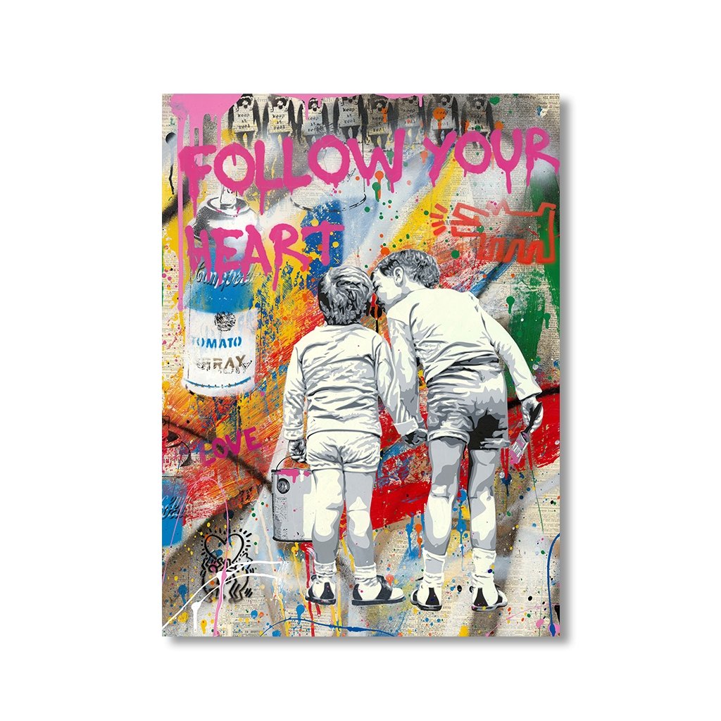 Follow your Heart by Banksy - Affengeile Bilder