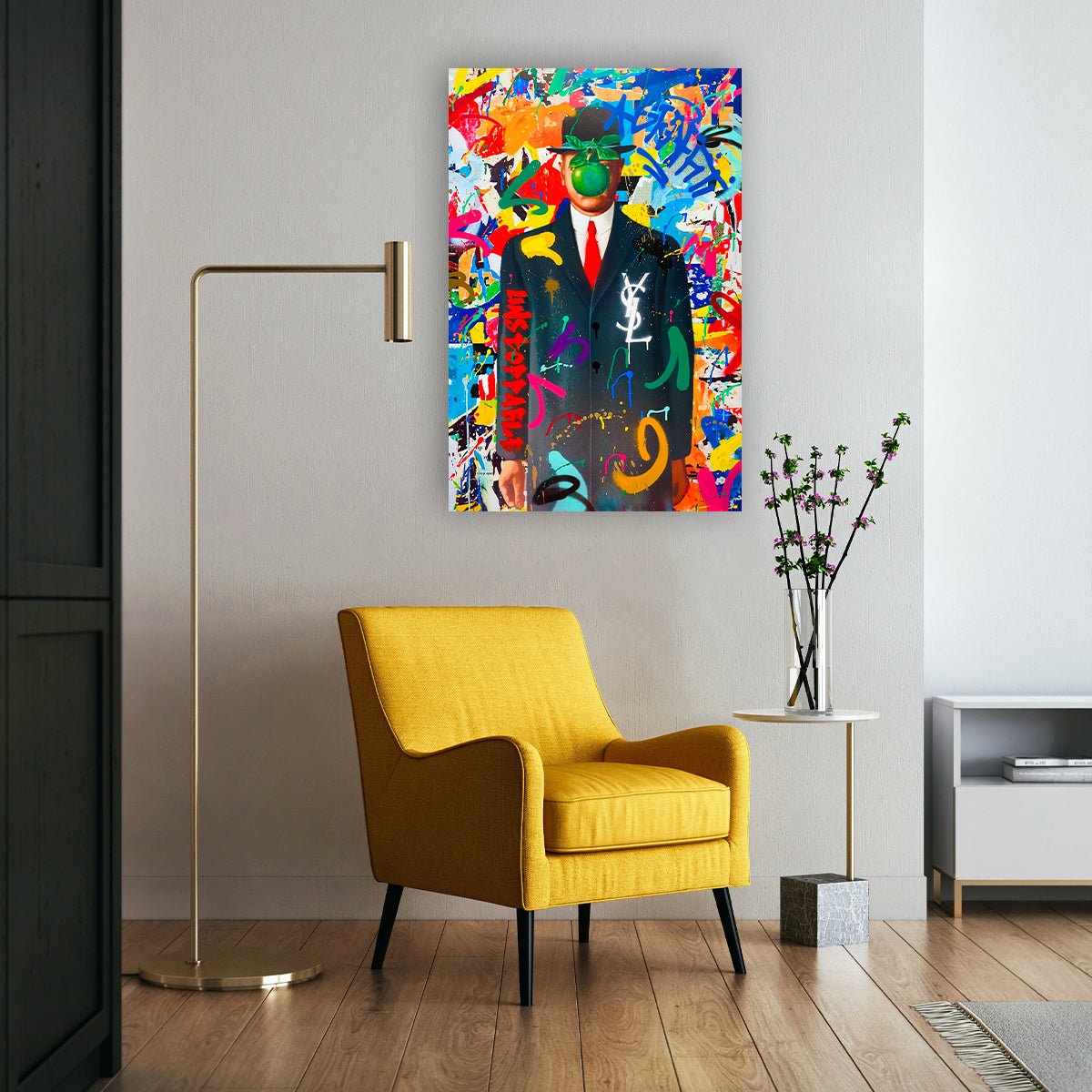 "Graffiti Magritte" by RS Artist - Affengeile Bilder