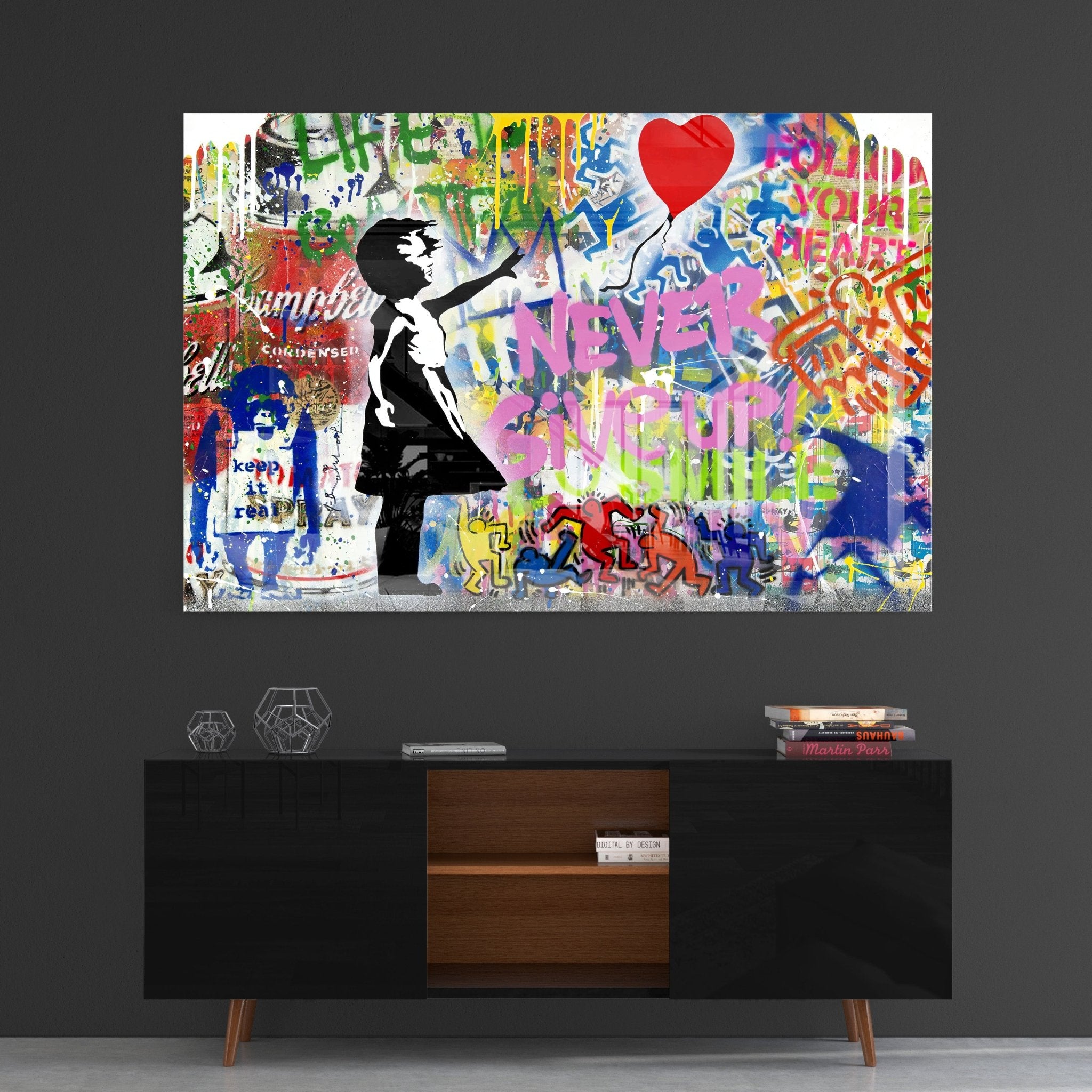 Never Give Up No 1 by Banksy - Affengeile Bilder