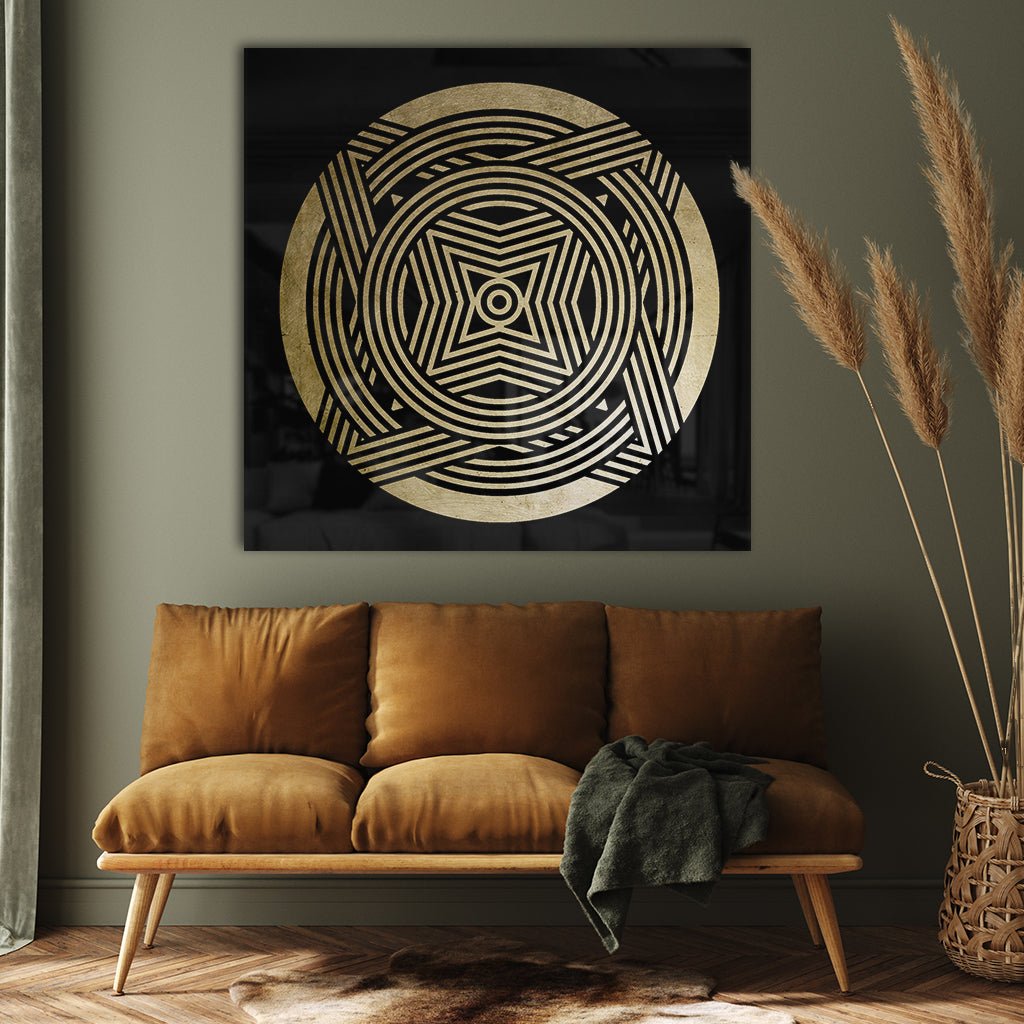 Ornament No. 2 Goldversion auf Acryl - Affengeile Bilder