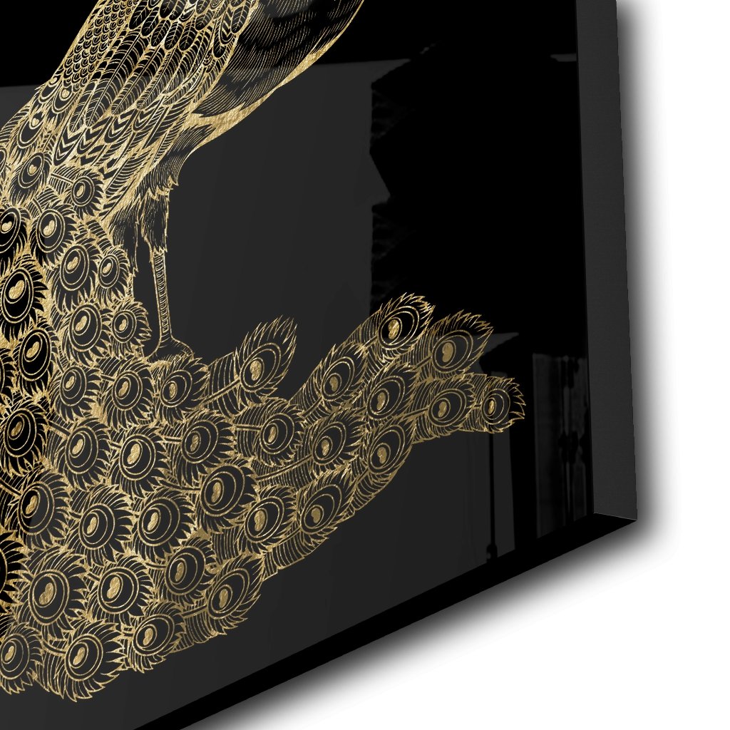 Peacock Goldversion auf Acryl - Affengeile Bilder