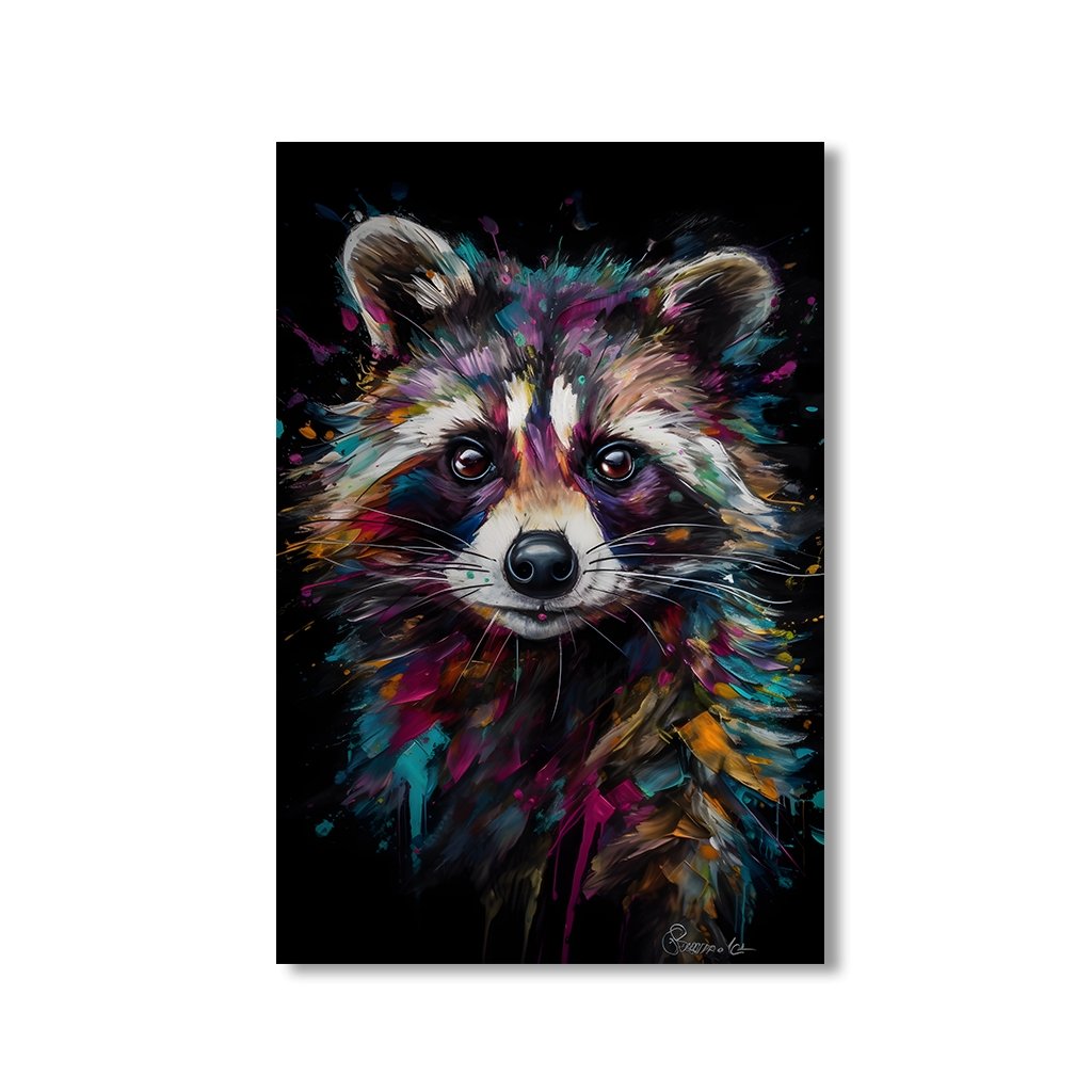 Raccoon Art by Juliano de Araujo - Affengeile Bilder